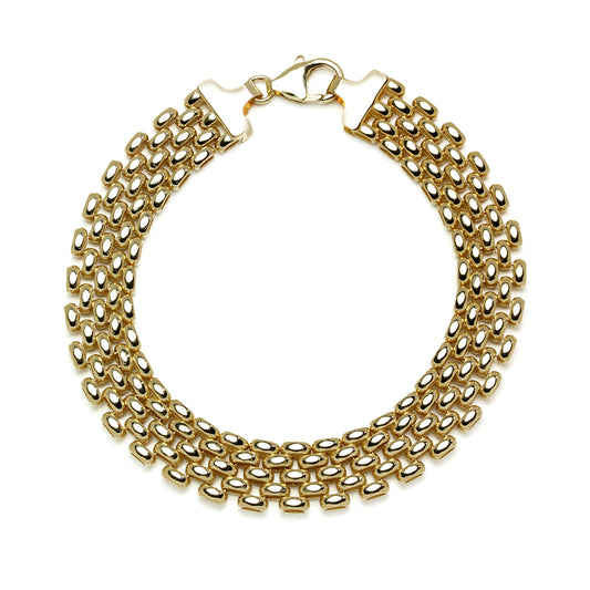 Pulsera Semirrígida en Oro Amarillo 9 Kilates