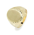 Anillo Sello Oval para Hombre de Oro de 9 Quilates