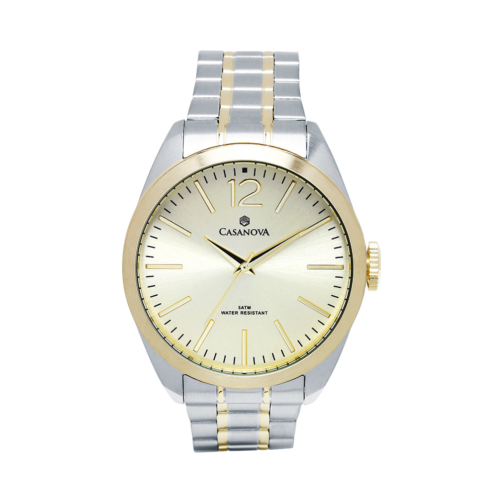 Reloj Hombre Casanova Classic con Correa Bicolor de Acero