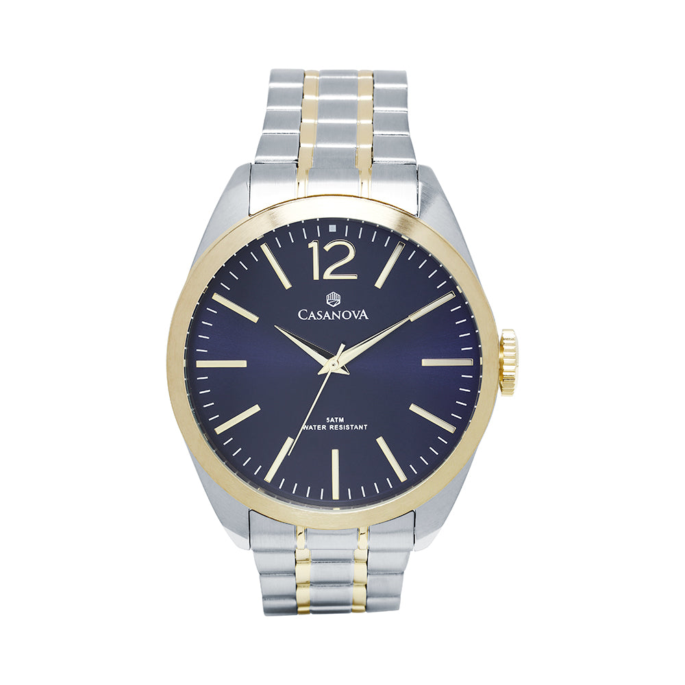 Reloj Hombre Casanova Classic con Correa Bicolor de Acero