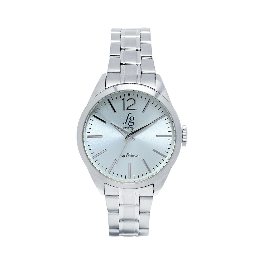 Reloj FG Classic Esfera Azul con Correa de Acero