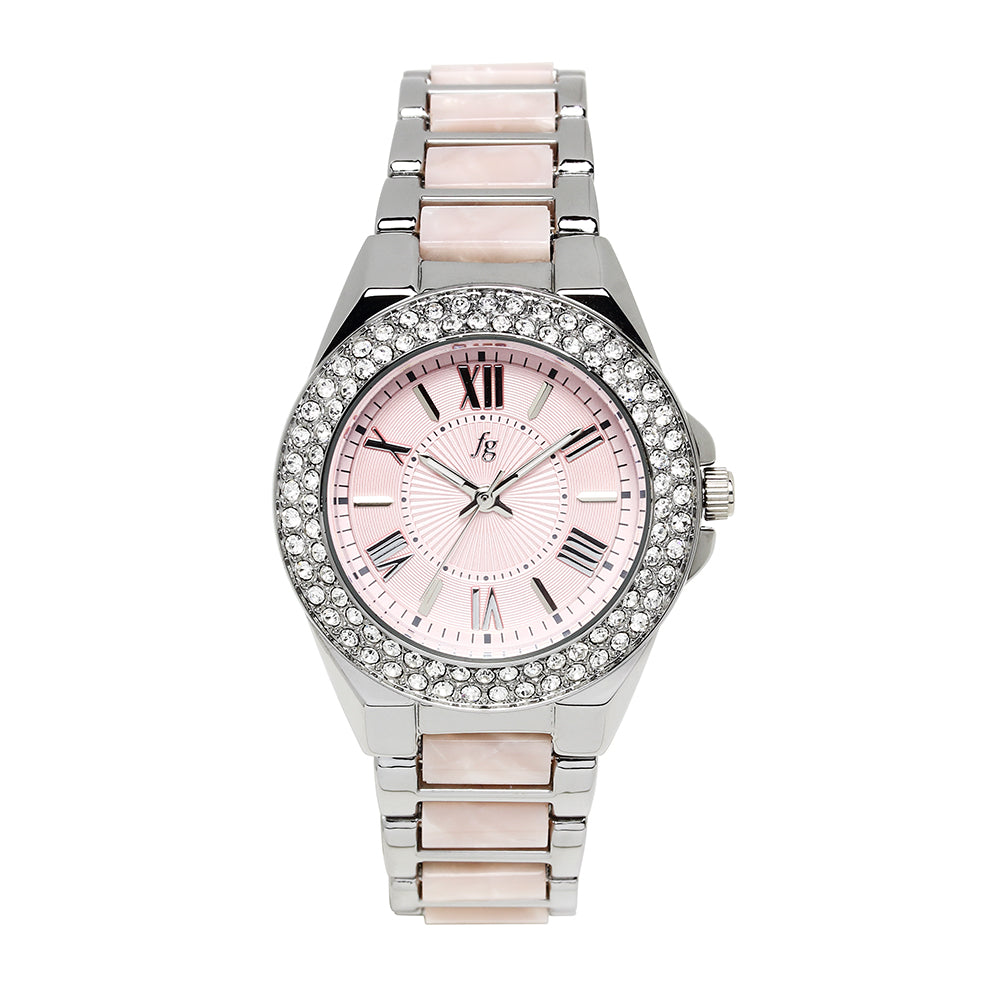Reloj Fg Barcelona Corse Plateado Rosa