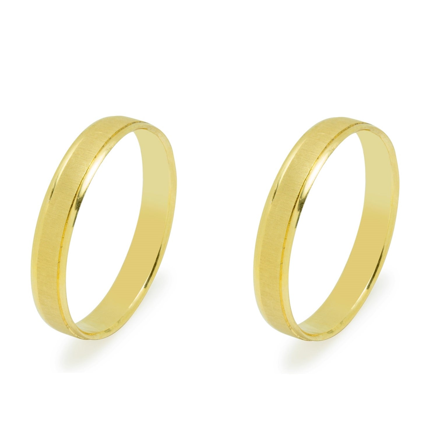 Pareja de Alianzas de Boda Mon Oro Amarillo 18 Kilates