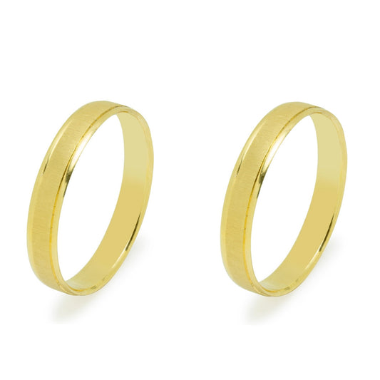 Pareja de Alianzas de Boda Mon Oro Amarillo 18 Kilates