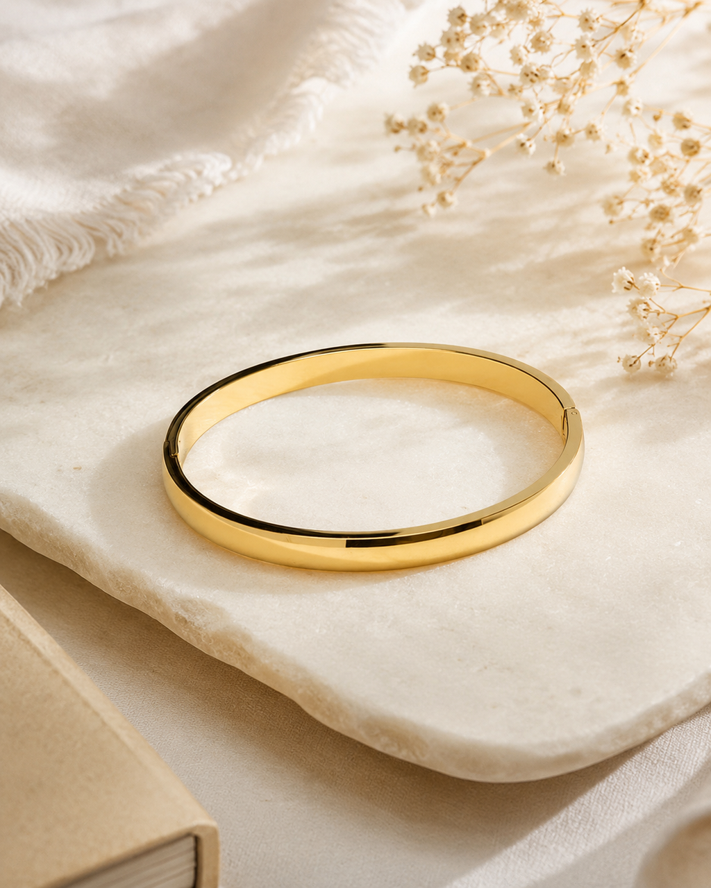 Pulsera Esclava Lisa de Acero