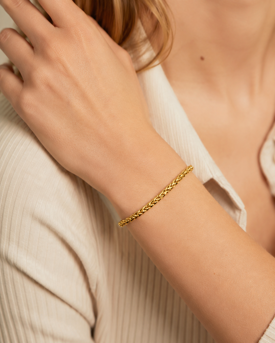 Pulsera Forzada de Acero Inoxidable