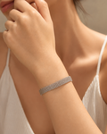 Pulsera Semirígida Tesi de Malla de Acero Inoxidable