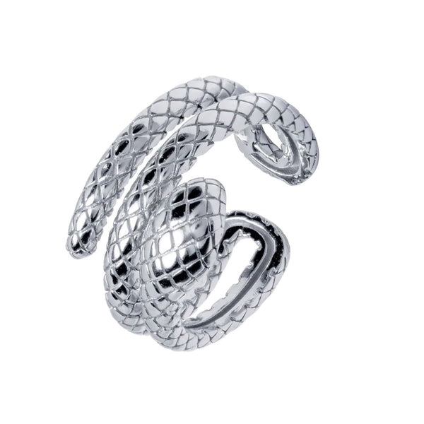 Anillo Serpiente Ajustable en Plata - Main Image