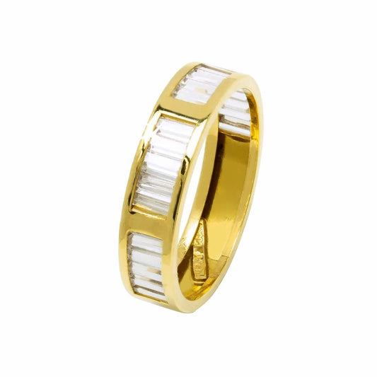 Anillo Noa en Oro Amarillo 18 kilates con Circonitas