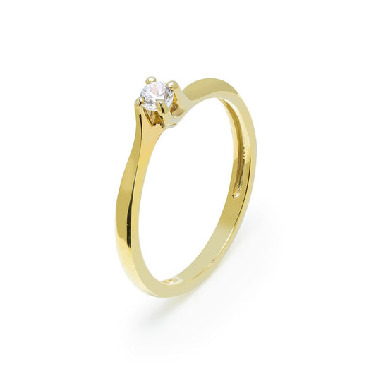 Anillo Bellis Diamante de 0,10 quilates en Oro Amarillo