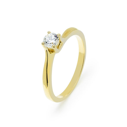 Anillo Bellis Diamante de 0,30 Quilates en Oro Amarillo