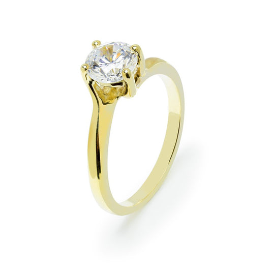 Anillo comprimiso Bellis Diamante de 1,00 Quilates en Oro Amarillo