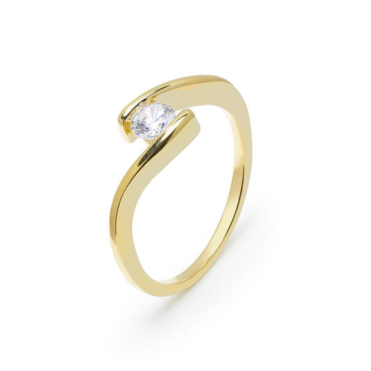 Anillo Isis con Diamante de 0,30 quilates en Oro Amarillo