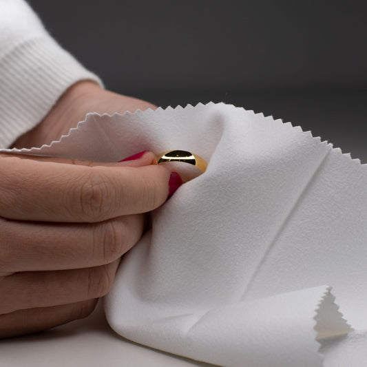 Gamuza Blanca para limpiar joyas
