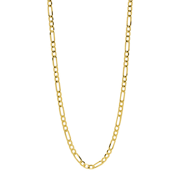 Cadena Hombre Alternada 3x1 60x4.3 en Oro Amarillo 18 Kilates