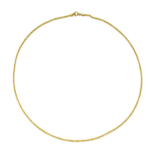 Cadena Cordón 45cm en Oro Amarillo 18 Kilates