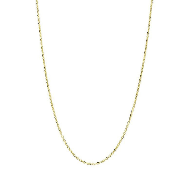 Cadena Forzada Diamantada 40cm en Oro Amarillo 9 Kilates